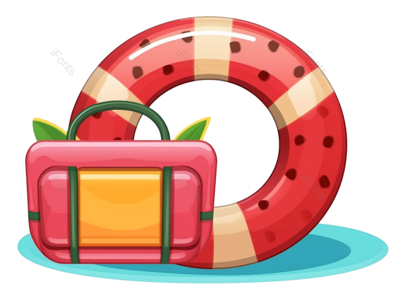 插图图片,标签元素,卡通PNG,夏天免抠素材